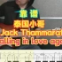 【带伴奏视频谱】Jack Thammarat-falling in love again 一起来练琴
