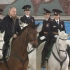 不一样的女神节！普京参观俄骑警团 与女警一同骑马兜圈圈