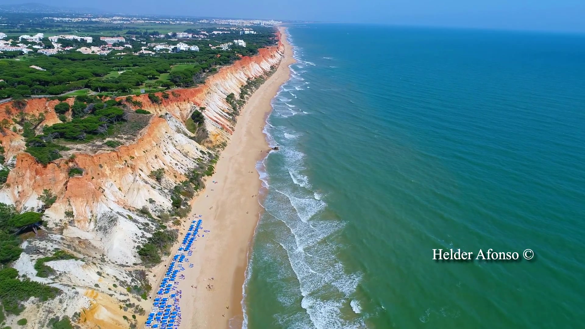 【自然&放松】海滩航拍praia da falesia beach aerial