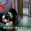 孕妇母亲与女儿玩耍，监控记录惊险一幕，女儿的举动救了妈妈的命