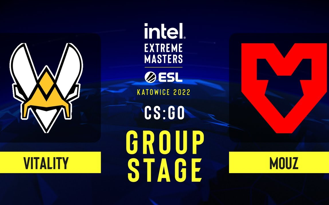 Vitality vs MOUZ IEM Katowice 2022 Group A BO3 电子竞技热门视频