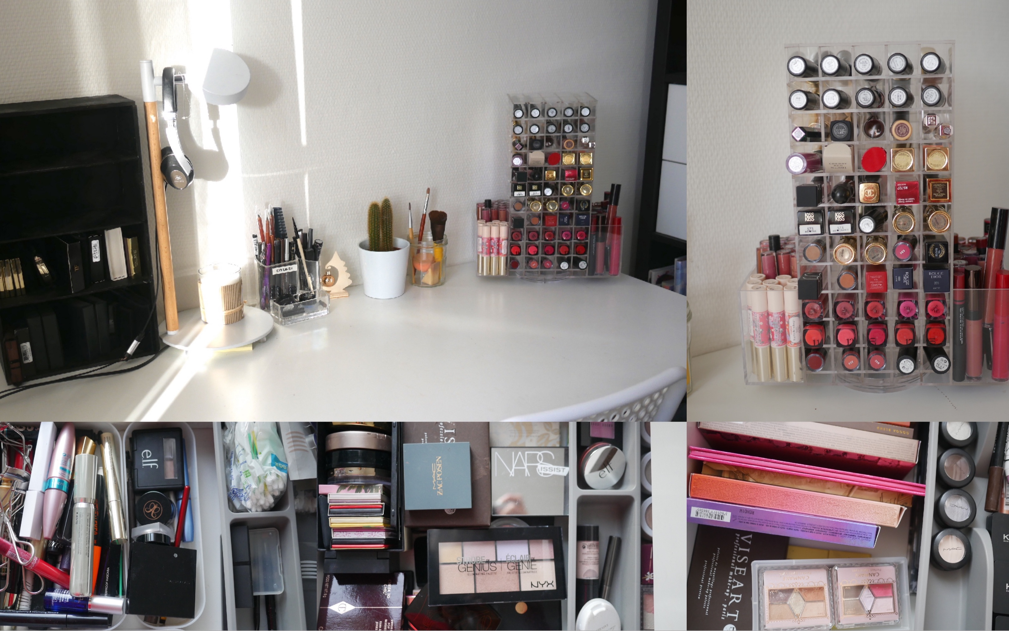 [susan]一个囤货癖的化妆桌收纳和彩妆收藏 my makeup collection and