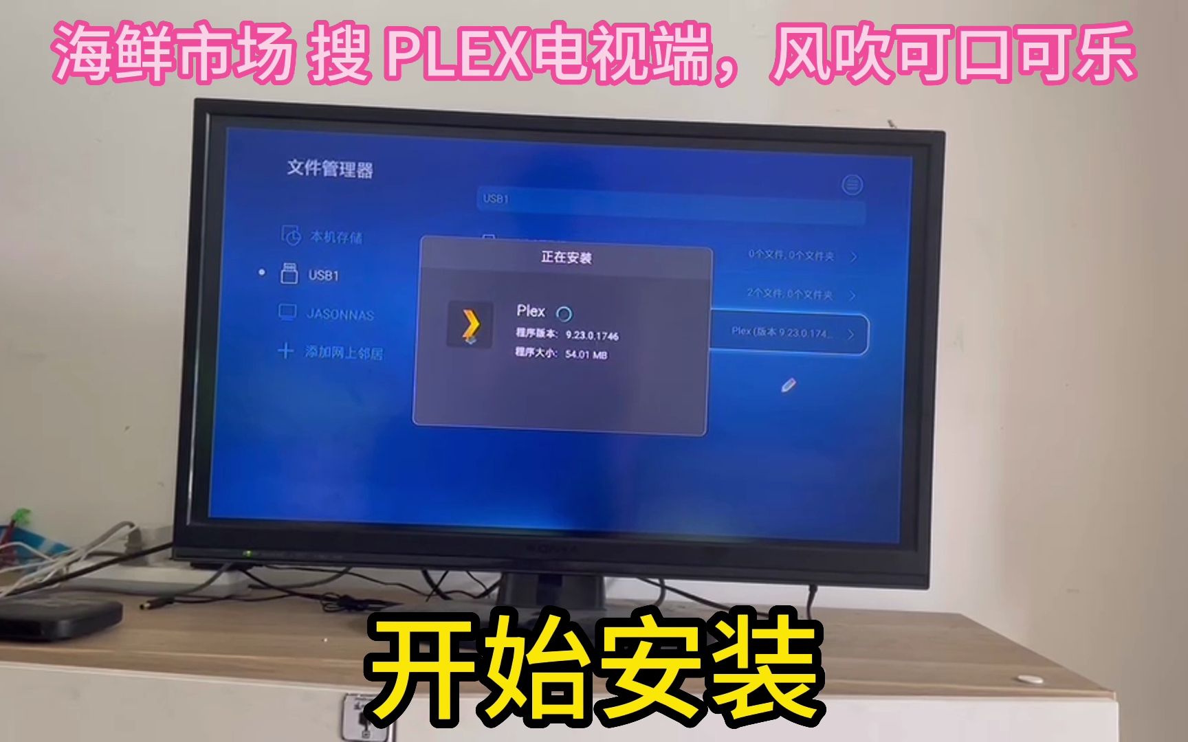 PLEX电视端直接安装，不需要科学上网，不需要AptoideTV或KODI插件