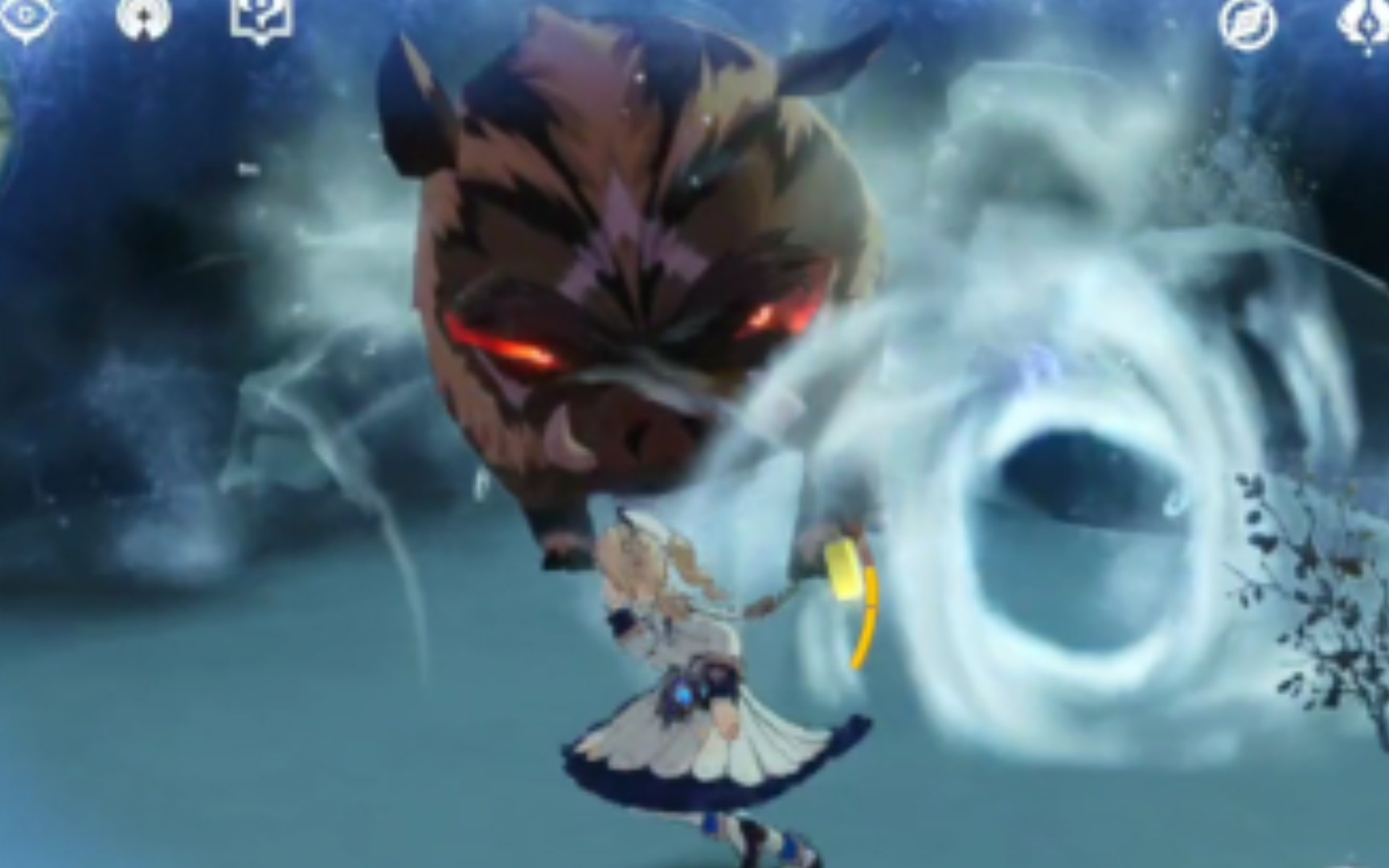 【原神】芭芭拉莫娜大战野猪王(奥兹?
