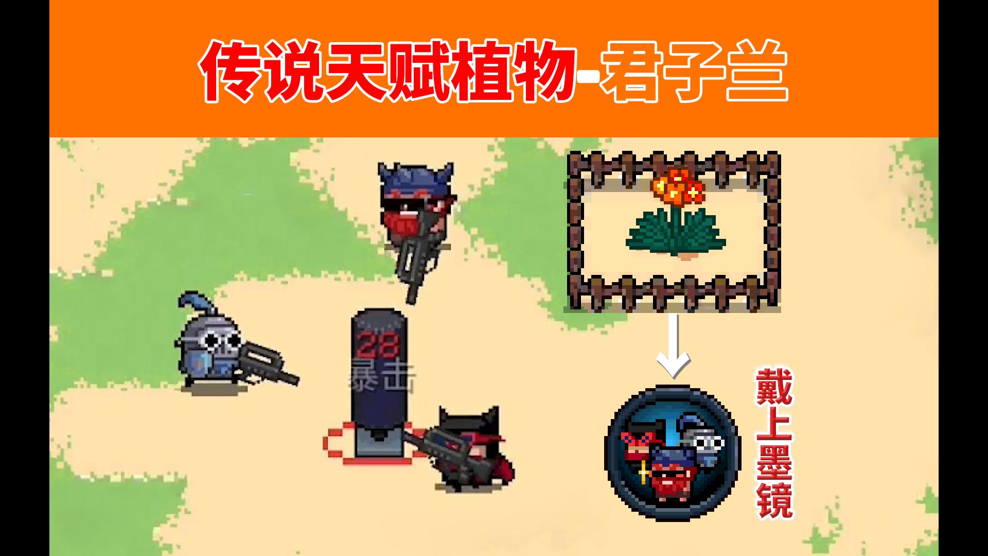 元气骑士：传说天赋-戴上墨镜，君子兰的获取途径