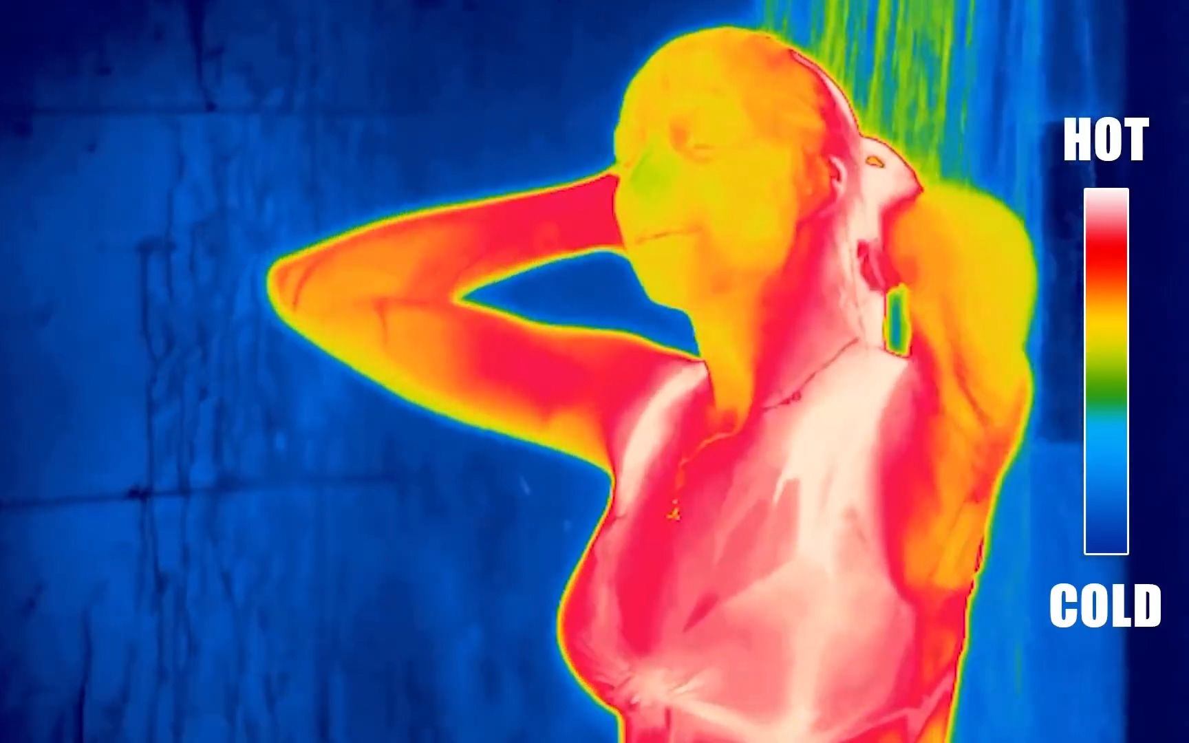 红外热成像摄像机下观看20种日常行为