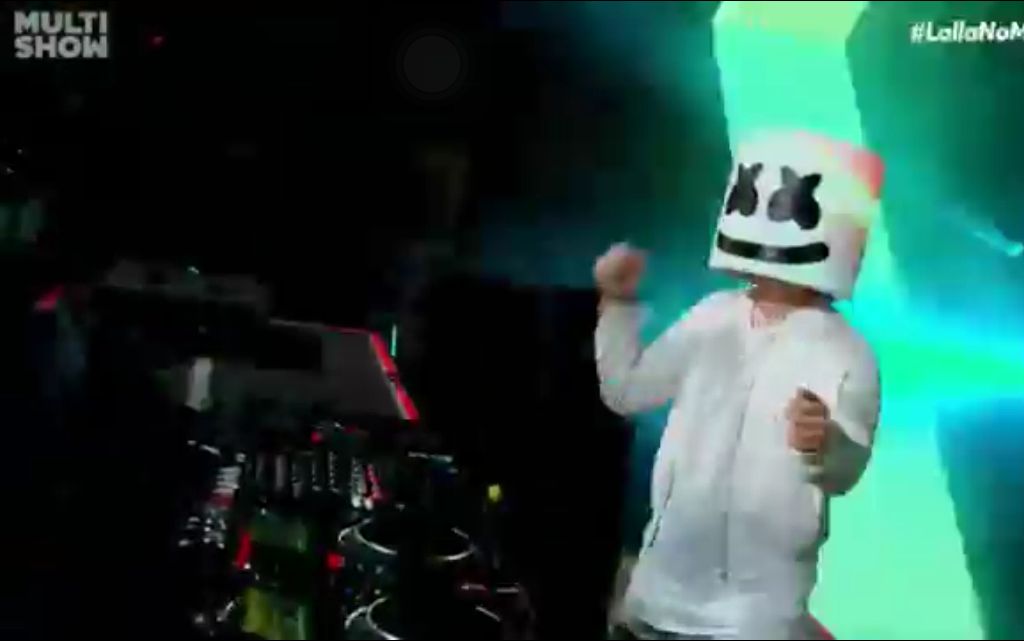 【marshmello/lollapalooza brasil 2017】棉花糖打碟