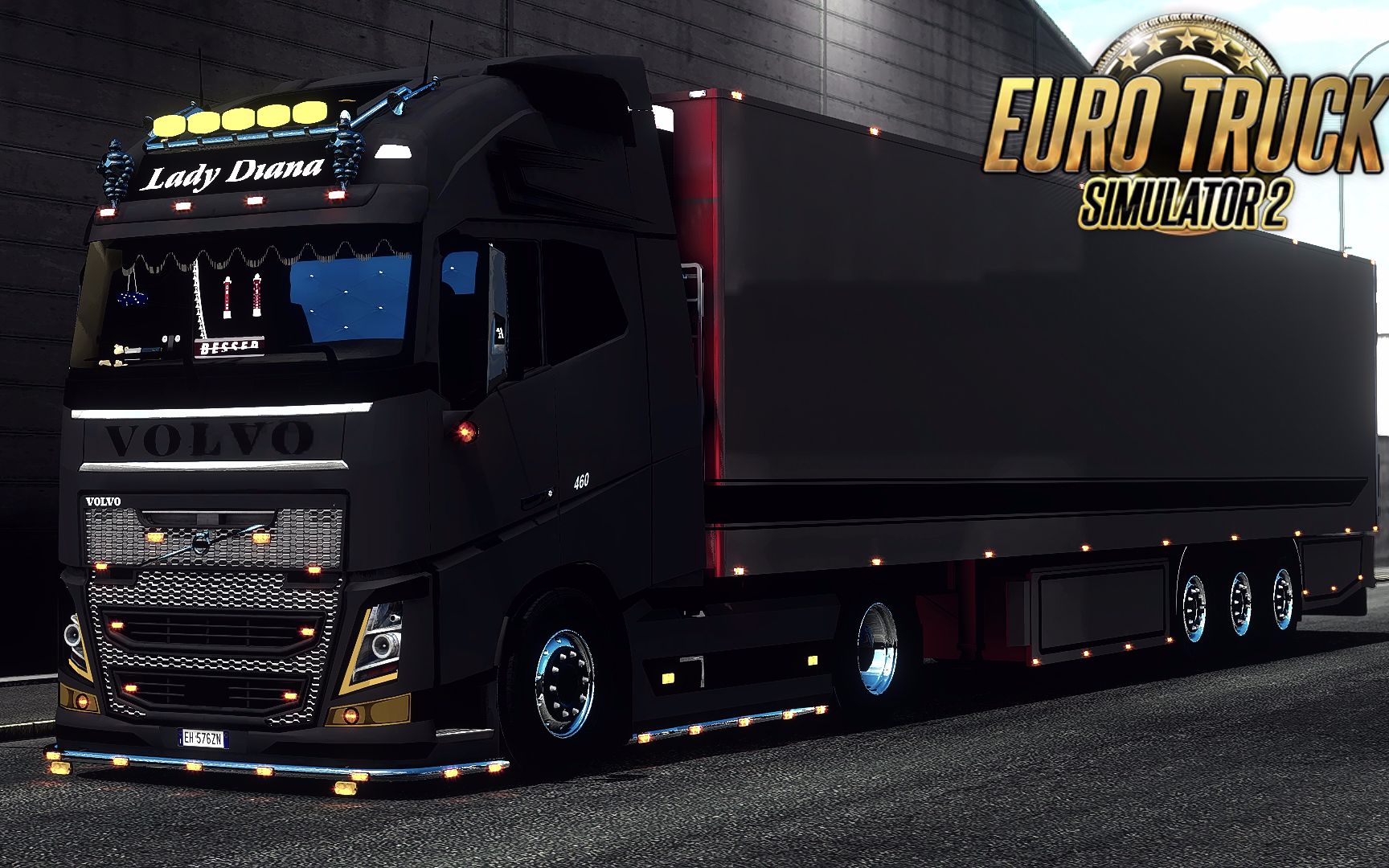 欧洲卡车模拟2-欧洲风格沃尔沃   科格尔拖车