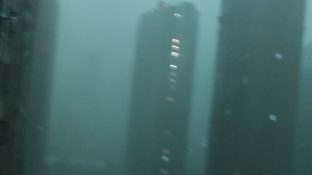 郑州突发暴雨，像是误入鬼世界，整个是绿色的世界