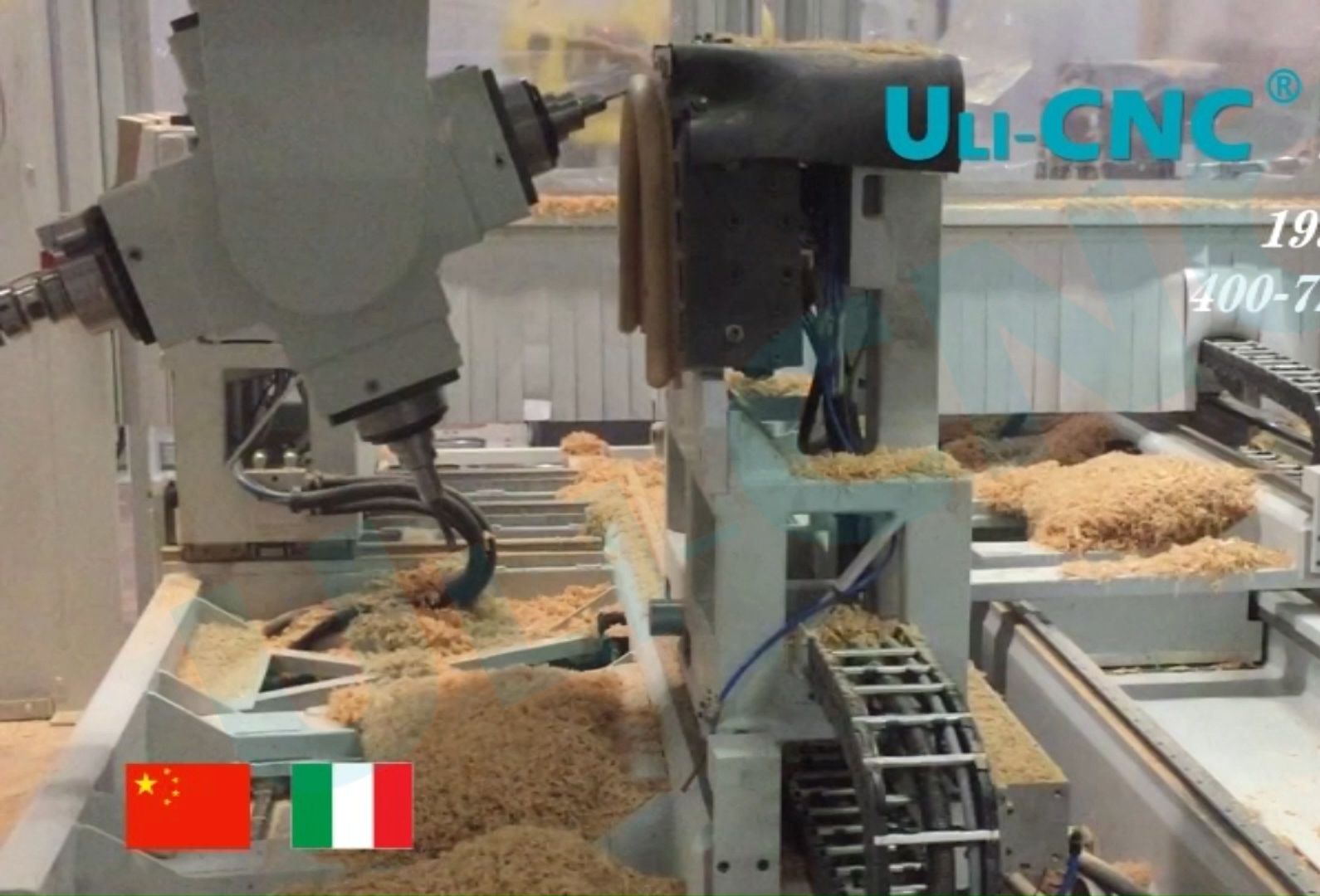 木工行业五轴五面加工视频