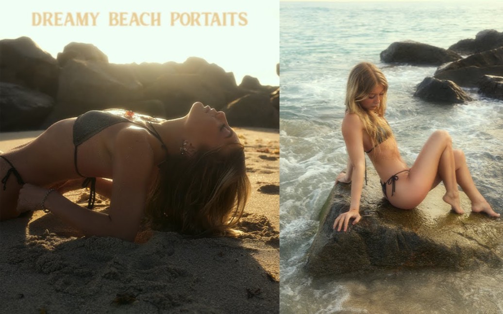 Europe and the United States supermodel swimsuit fashion photo / shooting behind the scenes