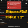 【酒馆】sillytavern无法连接gemini？可尝试手动设置代理