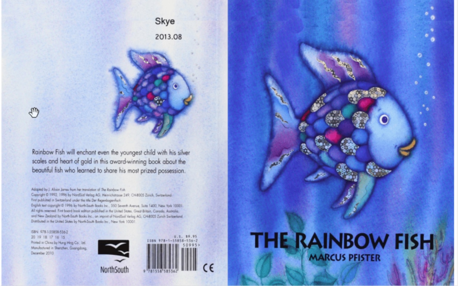 儿童英文故事彩虹鱼绘本故事阅读storyreadingtherainbowfish
