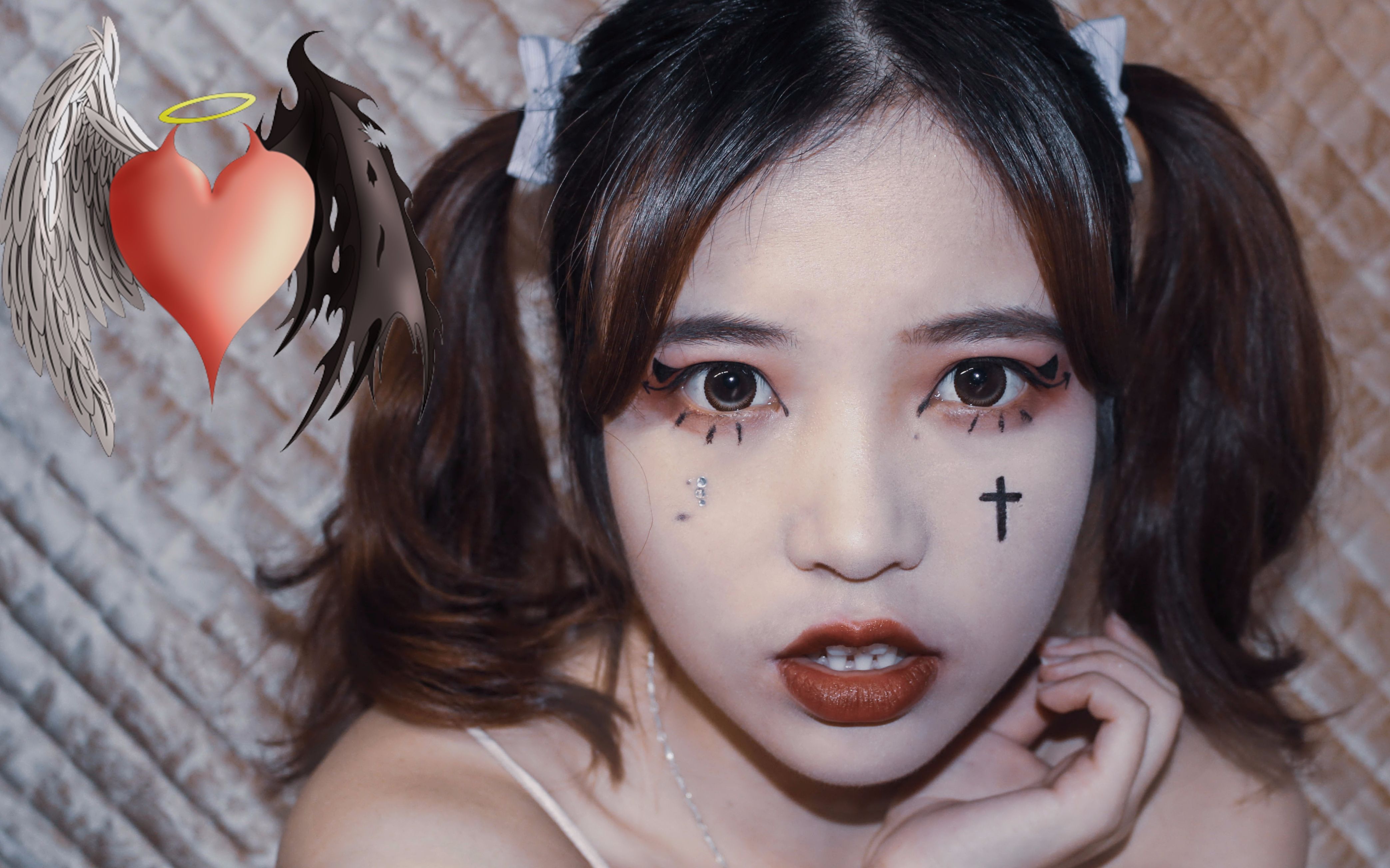 oreo万圣节小恶魔妆容