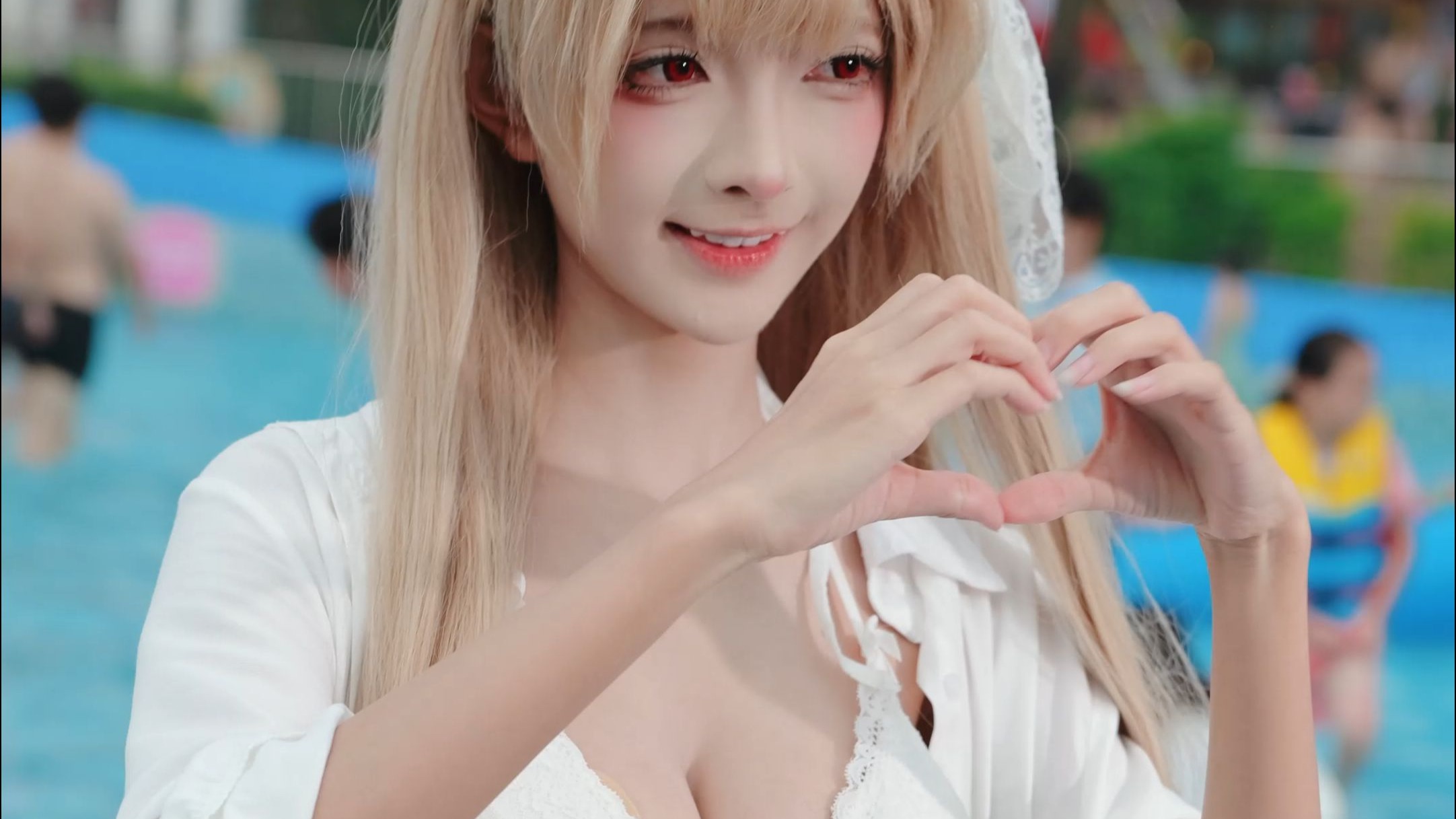 4K Pure Enjoyment] Ginger's White Heart in Changlong Water Party