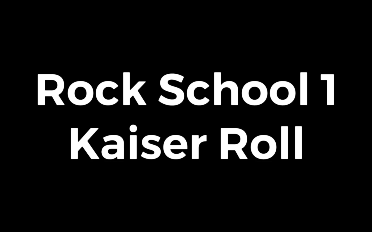 架子鼓rockschool1kaiserroll带谱鼓手大飞