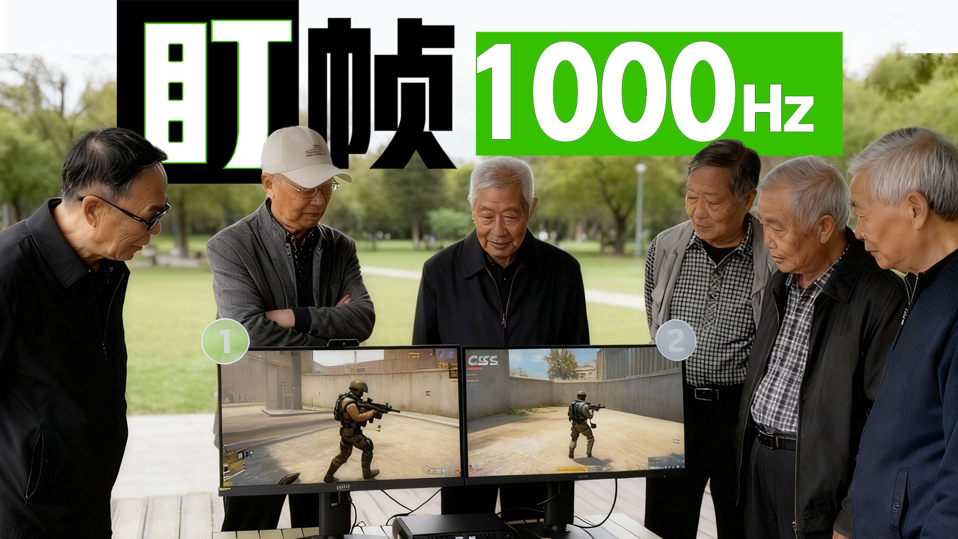 高帧骗局！？广场舞大爷能分辨1000HZ动态清晰度吗？