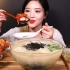 【Boki 中字】文福姬  boki小姐姐2020第一餐，韩国米糕汤、泡菜饺子、土豆饺子、各种泡菜
