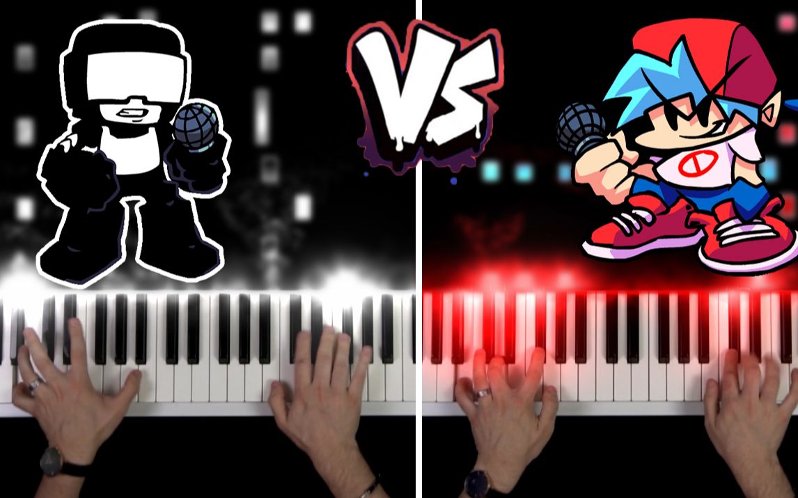 Tankman VS Boyfriend，会上瘾的钢琴大战，越看越上头！