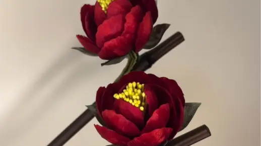 非遗绒花若木花