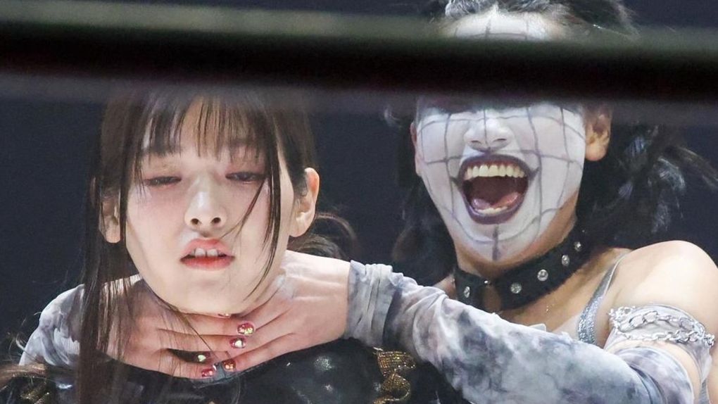 【上坂堇】职业摔跤片段，各观众席不同视角+高清图