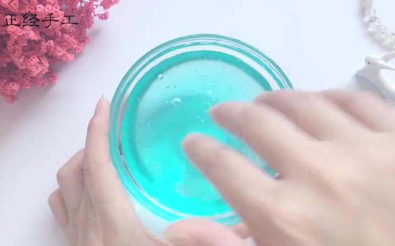 详细假水教程成型快不用消泡只要1个小技巧无硼砂无瓜尔胶