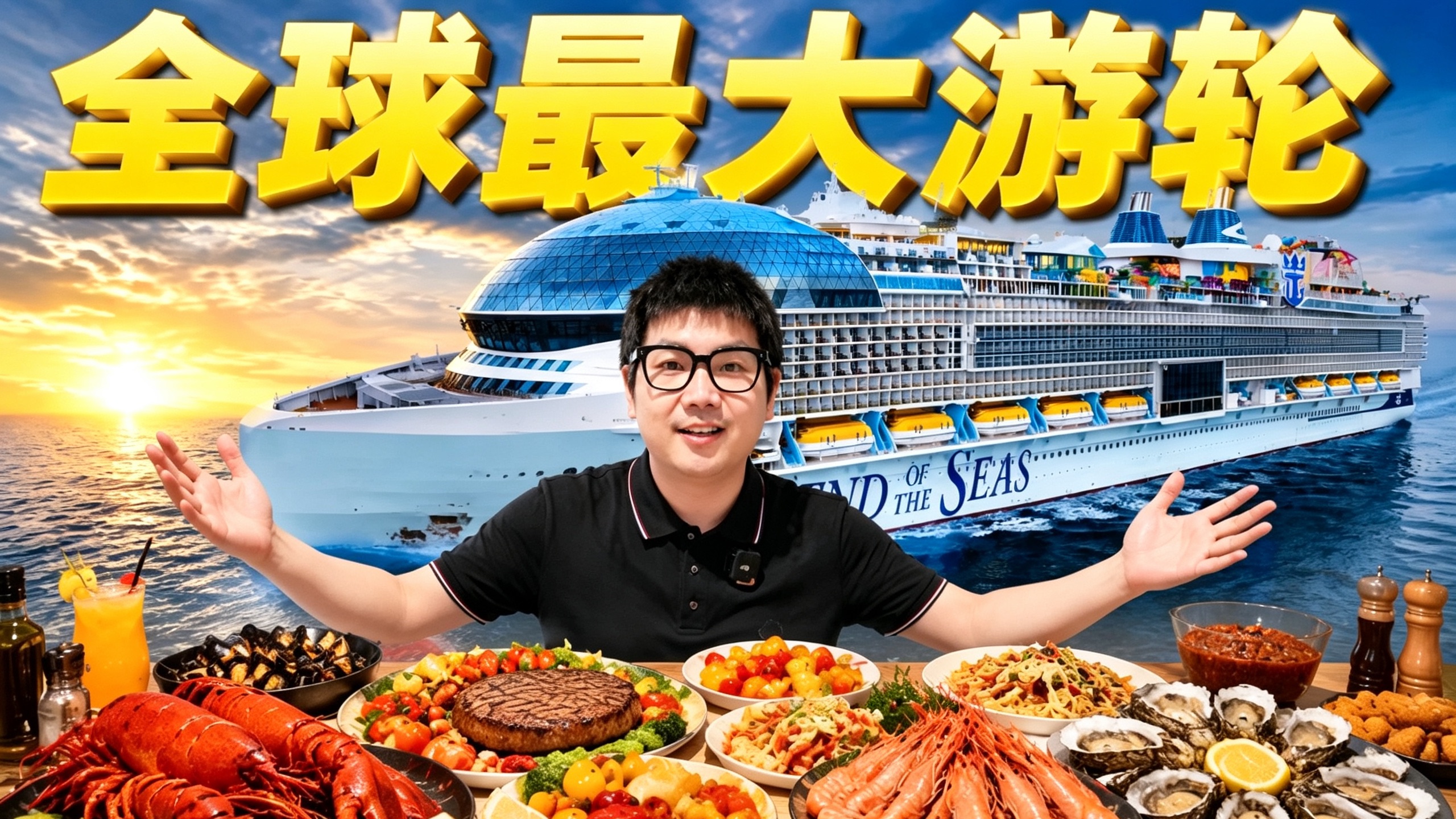 全球最大游轮！造价140亿！到底有多离谱？吃什么？玩什么？