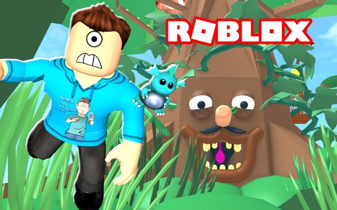 小飞象roblox爬上树先生奇幻大树冒险记乘坐高空缆车到达终点
