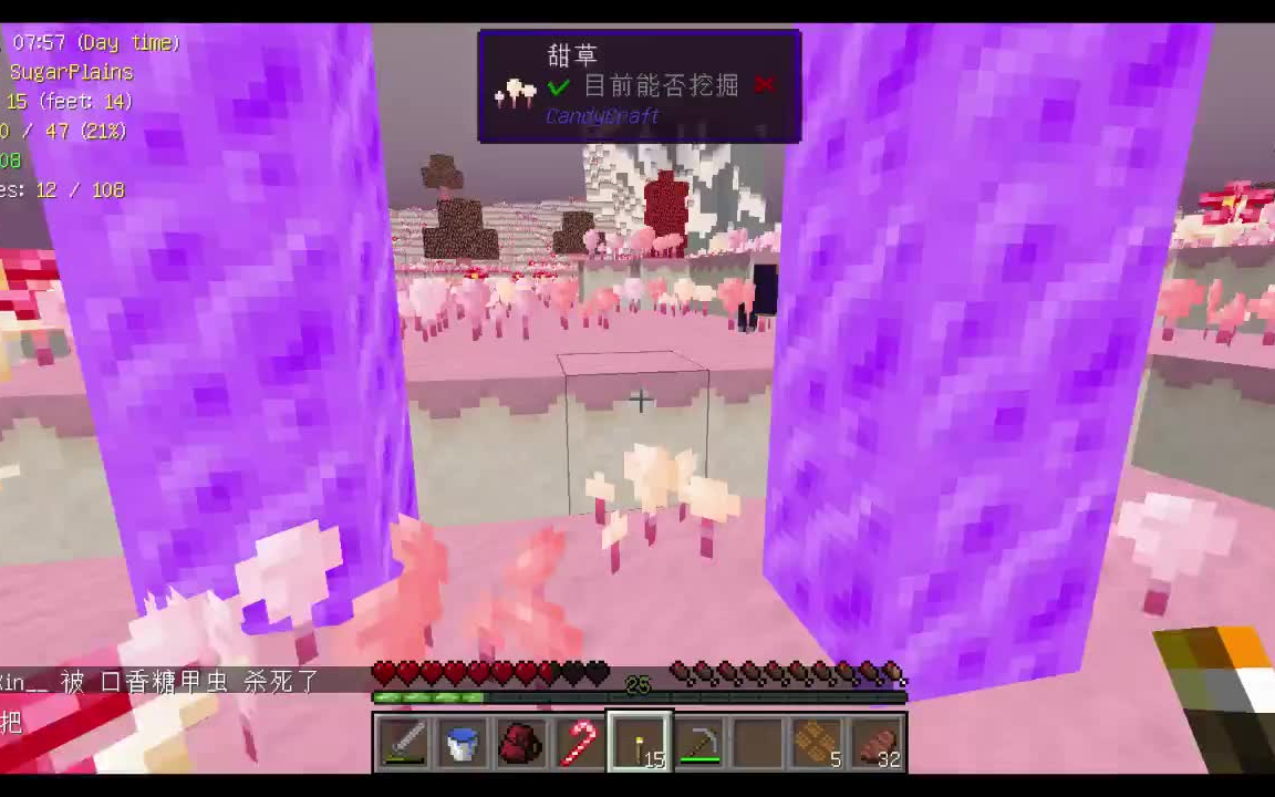 【我的世界】(三)糖果世界真你妈好玩!