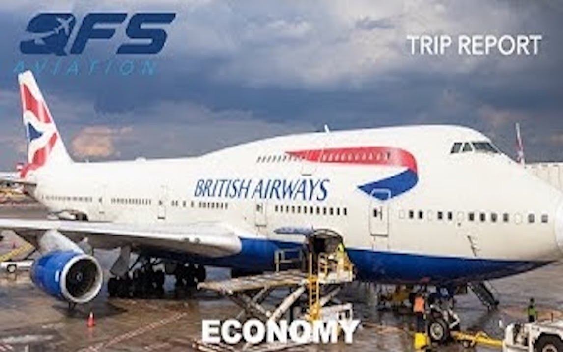 YouTube英国航空波音747-400经济舱飞行报告（纽约肯尼迪-伦敦希思罗）-哔哩哔哩