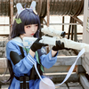 高中生coser尝试美游兔兔自拍中
