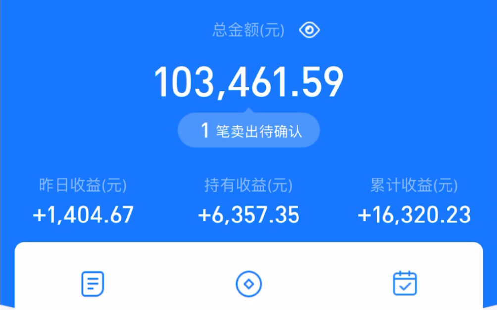 生活里勤勤俭俭,基金市场里挥金如土.今日收益+1900哔哩哔哩bilibili