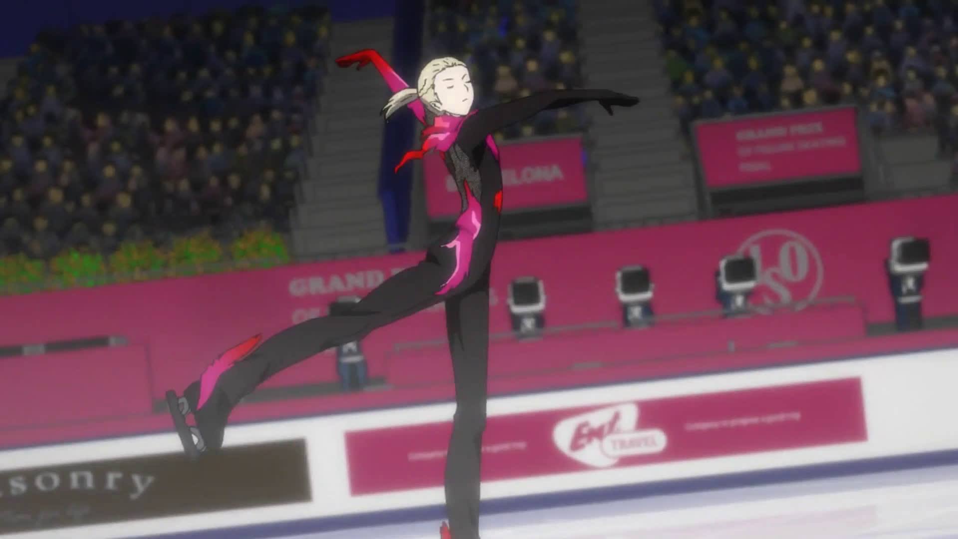 【还原】【冰上的尤里/Yuri Plisetsky】自由滑#Allegro appassionato#第一季完整版_哔哩哔哩_bilibili