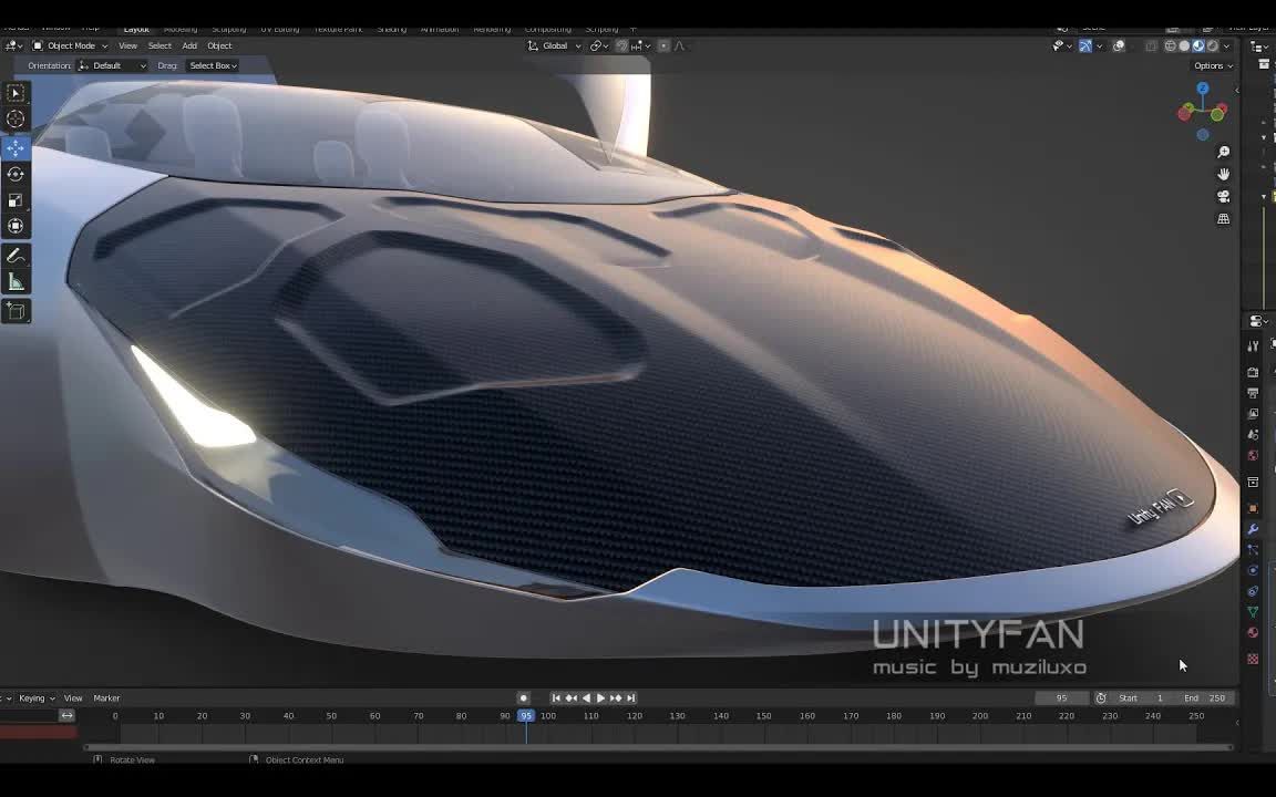 iblender中文版插件 概念车快速建模 车辆 033 第 4 部分 4x