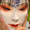 面具是一种艺术，它让我以不同的角度呈现出更加迷人的美。#面具之下是更美的面具 #面具 #魂作物面具