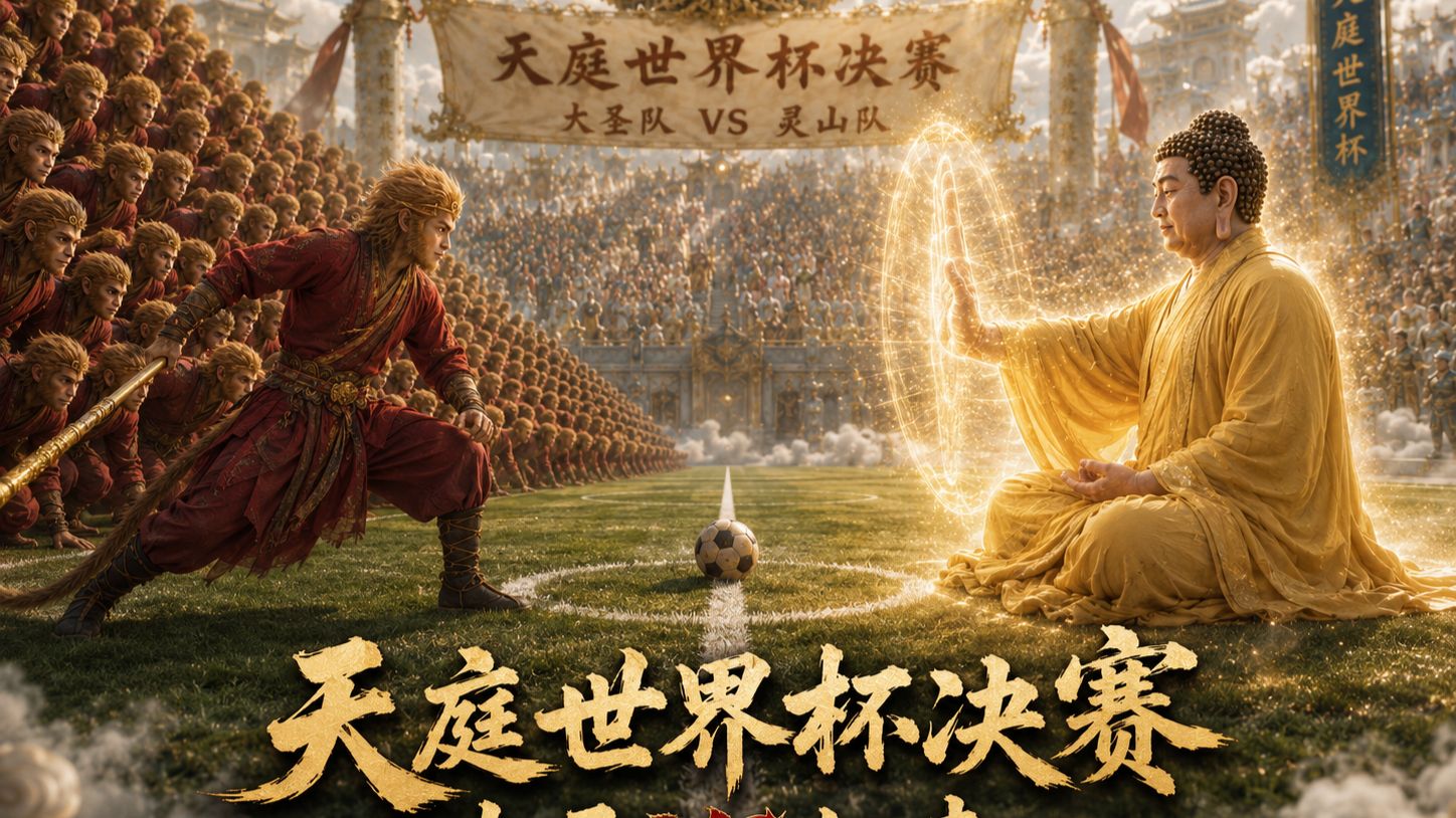 起猛了！竟然看见孙悟空和如来在踢世界杯？😱