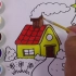 【简笔水彩画】教你画烟囱冒烟的房子然后上色~超级简单的绘画，一看就会！