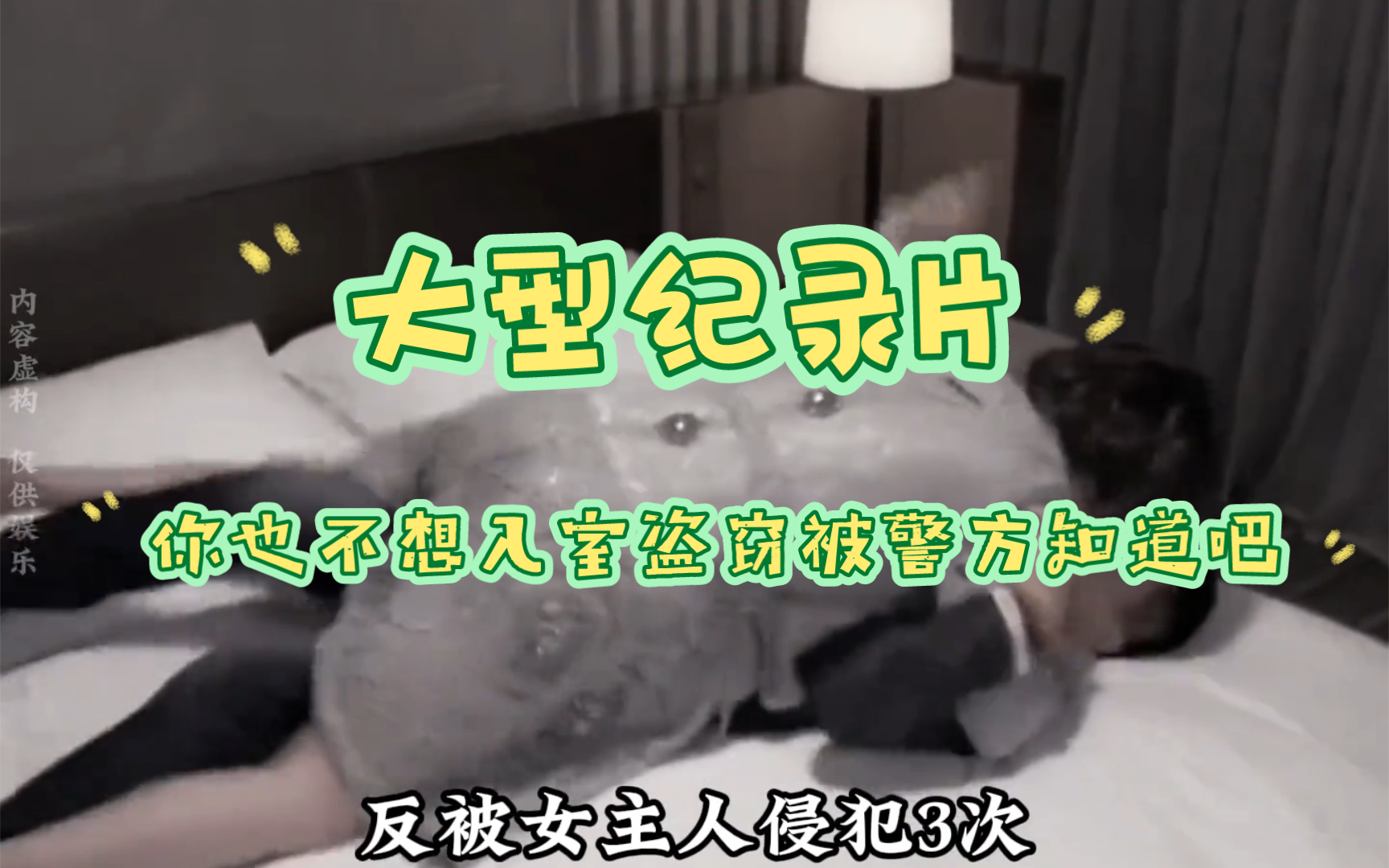 大型纪录片《你也不想入室盗窃被警察知道吧》