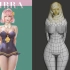 3DMAX人物建模：零基础box到完整女性人体裸模制作过程演示