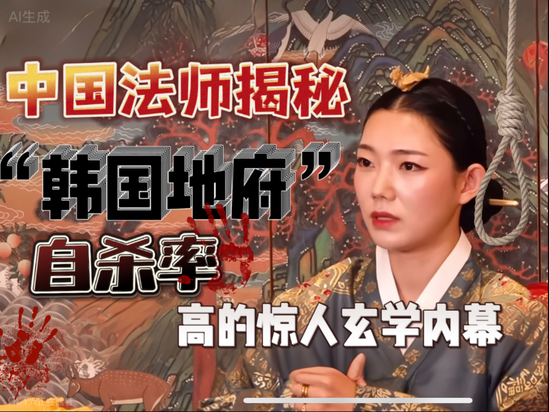 中国法师揭秘“韩国地府”，道破韩国自杀率高的惊人内幕！