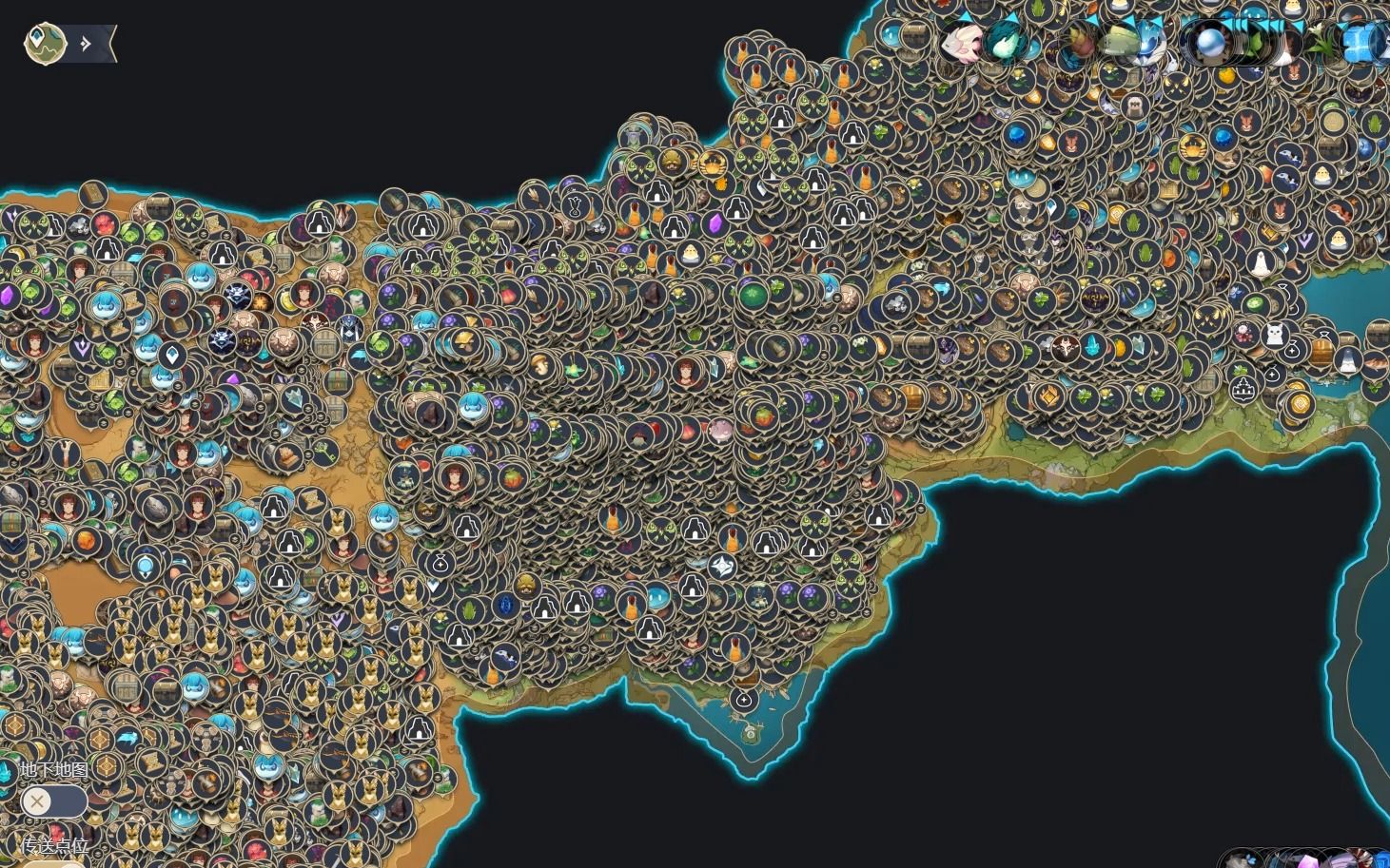 旅行者，你可曾见过完全体的提瓦特地图？
