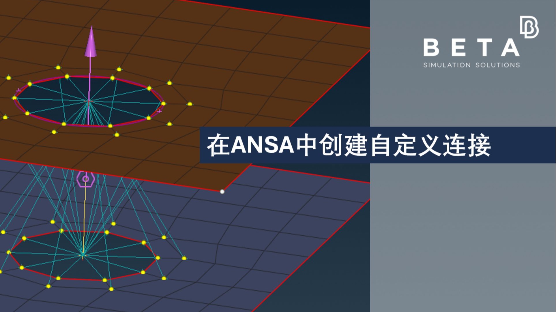 【中文】在ANSA中创建自定义连接