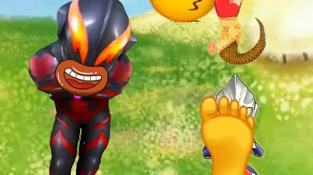 贝利亚给奥特曼一个臭脚丫