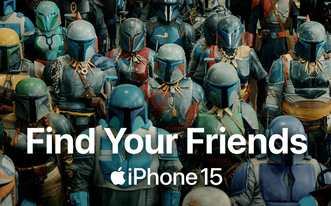 iPhone 15 最新广告：帮助曼达洛人快速找到朋友