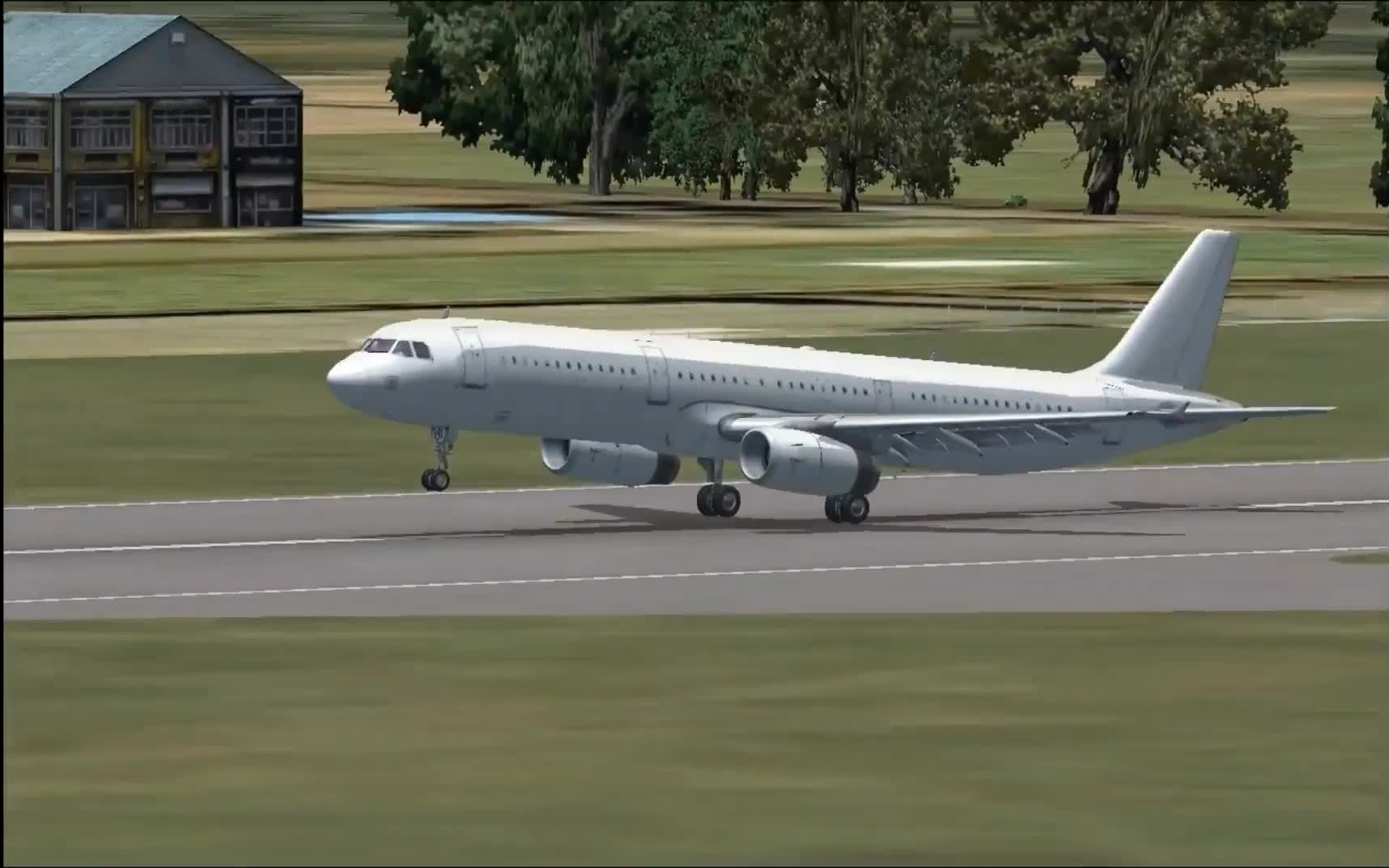 飞行模拟试录—airbus 321 高抬轮试验 上海浦东