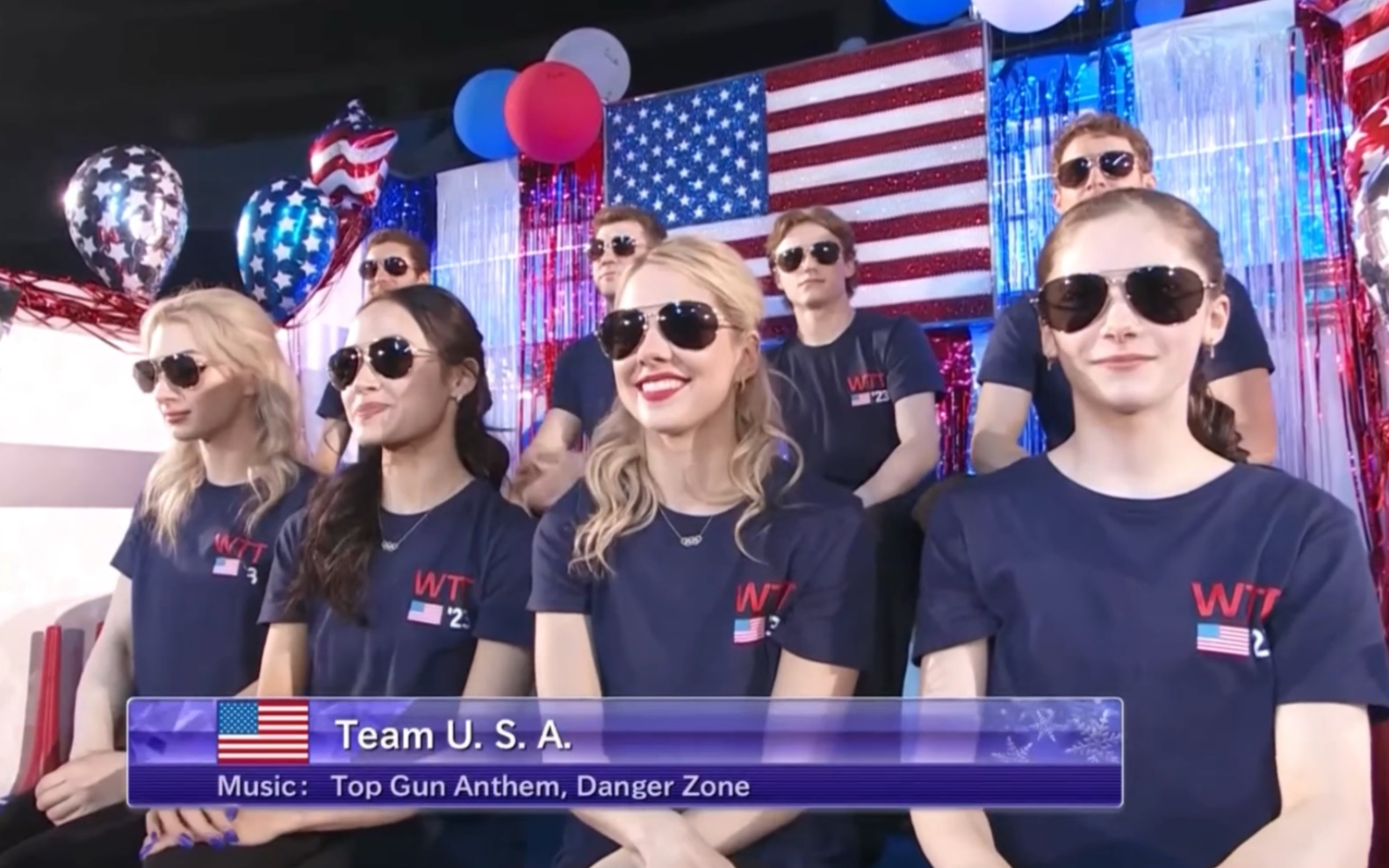 【22-23WTT世团赛】美国队Team USA集体舞