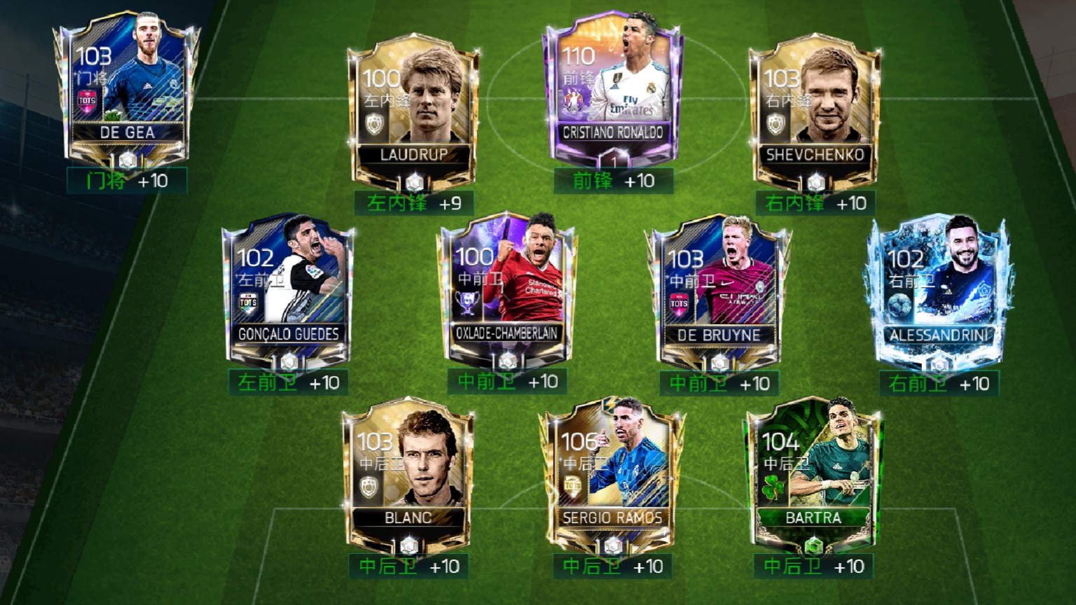 fifa mobile 3421阵型实战