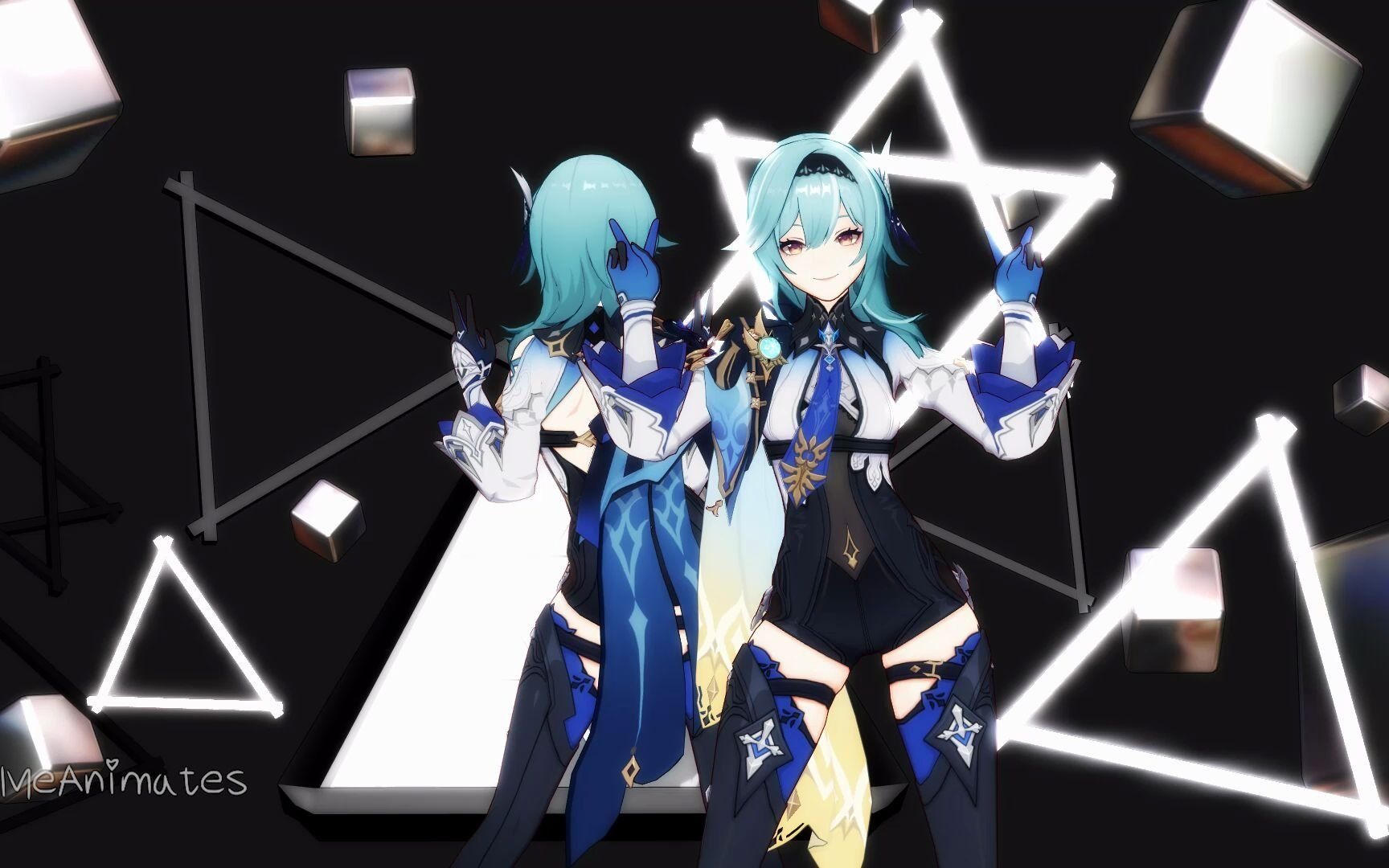 原神mmd优菈舞蹈女神