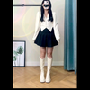 一口气看完女生穿白色长筒靴穿搭