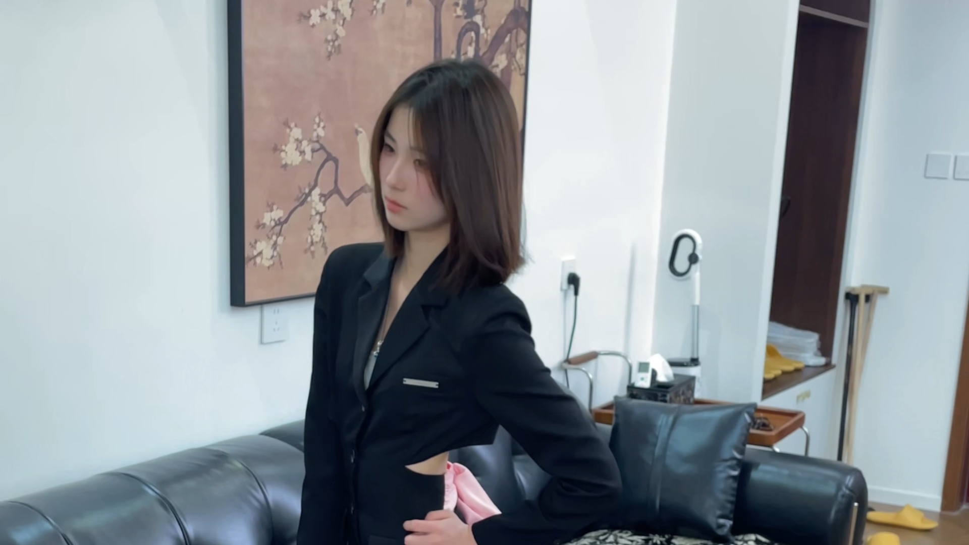 拍摄花絮089：黑色制服高跟鞋4
